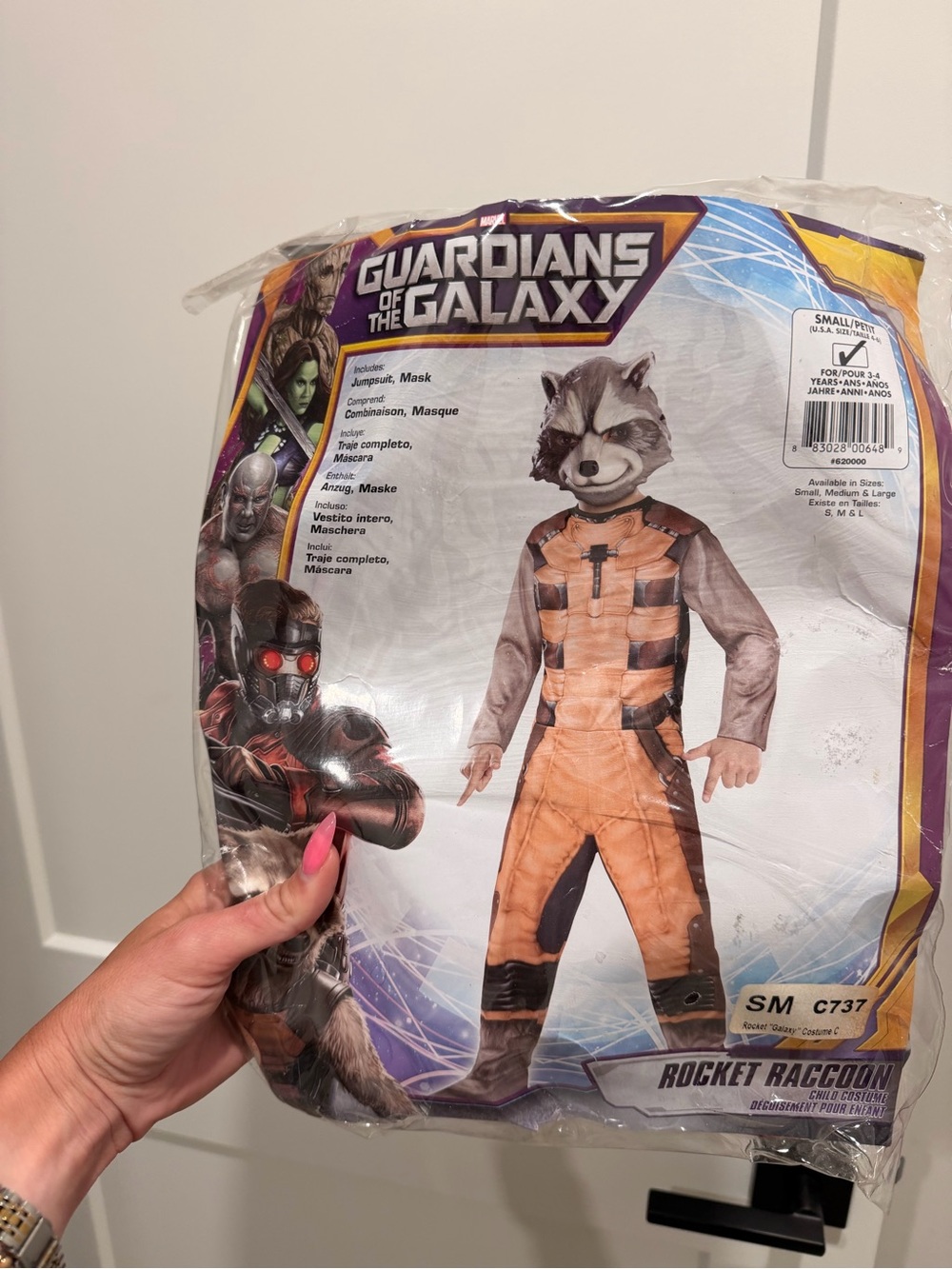 Guardians of the Galaxy Rocket Raccoon Costume - Orange and Brown